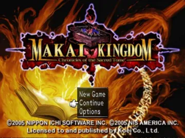 Makai Kingdom - Chronicles of the Sacred Tome screen shot title